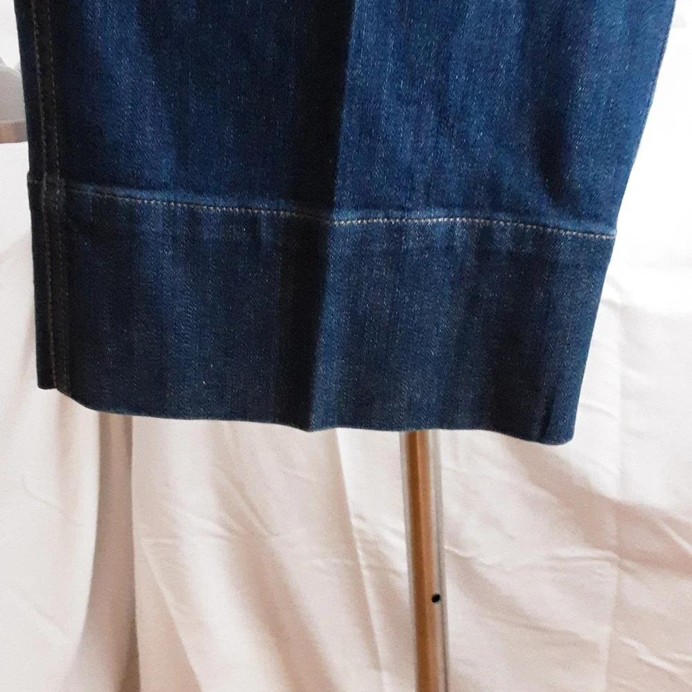 Talbots Women’s Dark Blue Denim Culotte Jeans - Picture 5 of 6